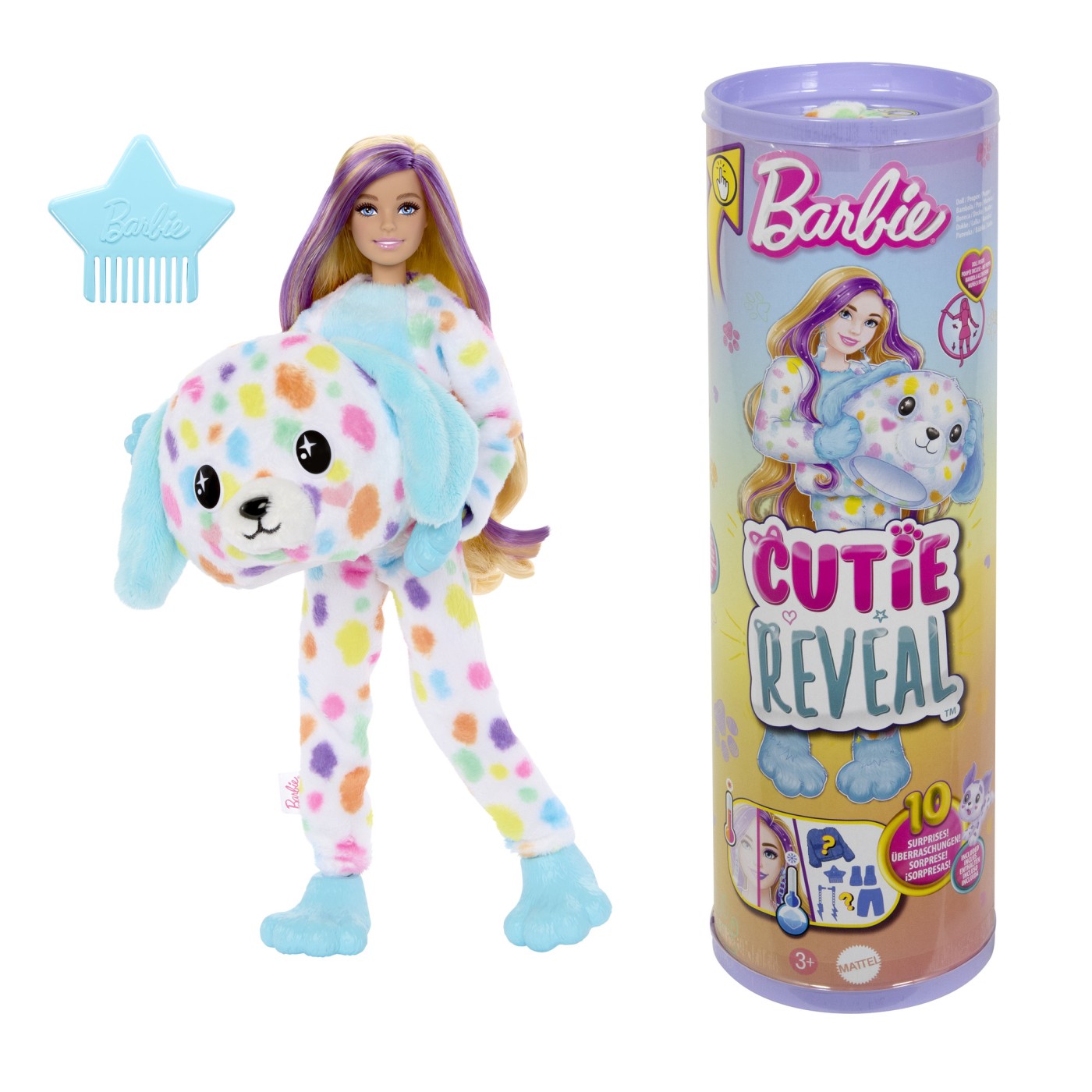 Papusa Cutie Reveal, 3 ani+, Dalmatian, Barbie