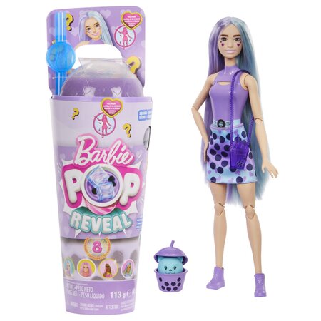 Papusa Pop Reveal, 3 ani+, Seria Bubble Tea, Barbie