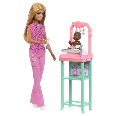 Papusa Doctor Pediatru, 3 ani+, Barbie 702589