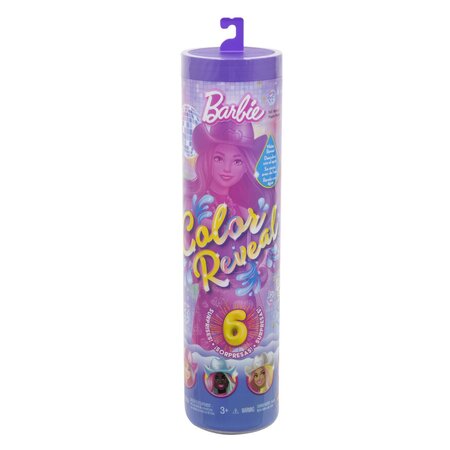 Papusa Color Reveal, Seria Disco Star, 3 ani+, Barbie 702600