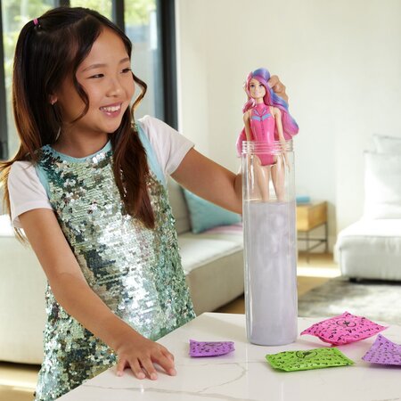 Papusa Color Reveal, Seria Disco Star, 3 ani+, Barbie 702602