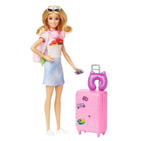 Papusa Malibu in calatorie, 3 ani+, Barbie 702611