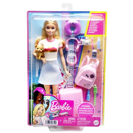 Papusa Malibu in calatorie, 3 ani+, Barbie 702614