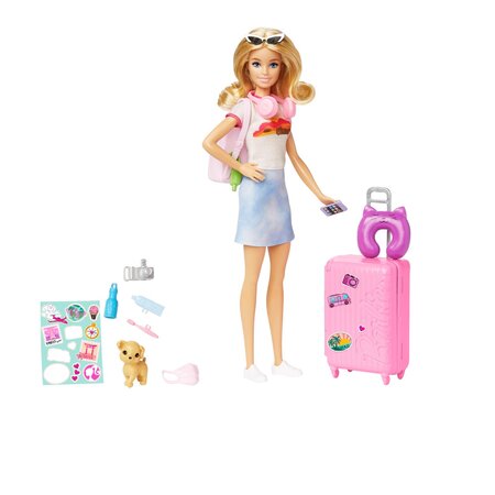 Papusa Malibu in calatorie, 3 ani+, Barbie 702613