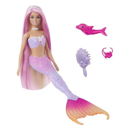 Papusa Sirena Color Change, 3 ani+, Barbie 702616