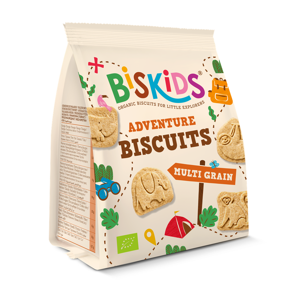 Biscuiti Bio cu cereale Biskids, 100 g, Belkorn