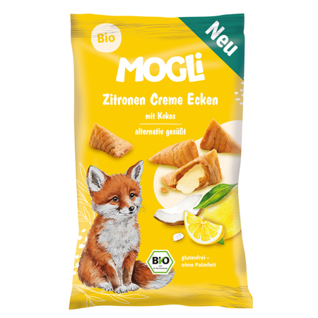 Mini perinute crocante Bio, Crema de Cocos si Lamaie, 30 g, Mogli