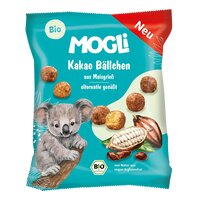 Bilute expandate din porumb Bio, Cacao, 30 g, Mogli