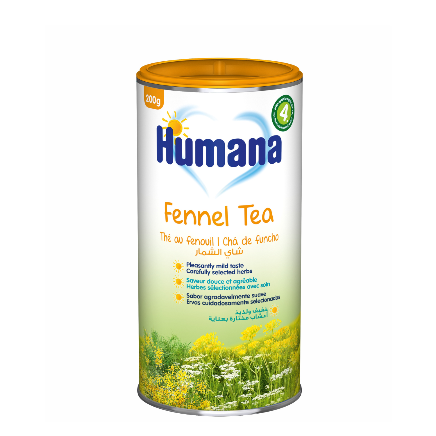 Ceai de fenicul cu chimen dulce, 4 luni+, 200 g, Humana