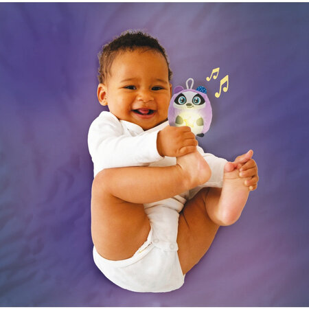 Jucarie de plus cu lumina de noapte si sunete Baby, Bursuc, 0 luni+, Clementoni 702704