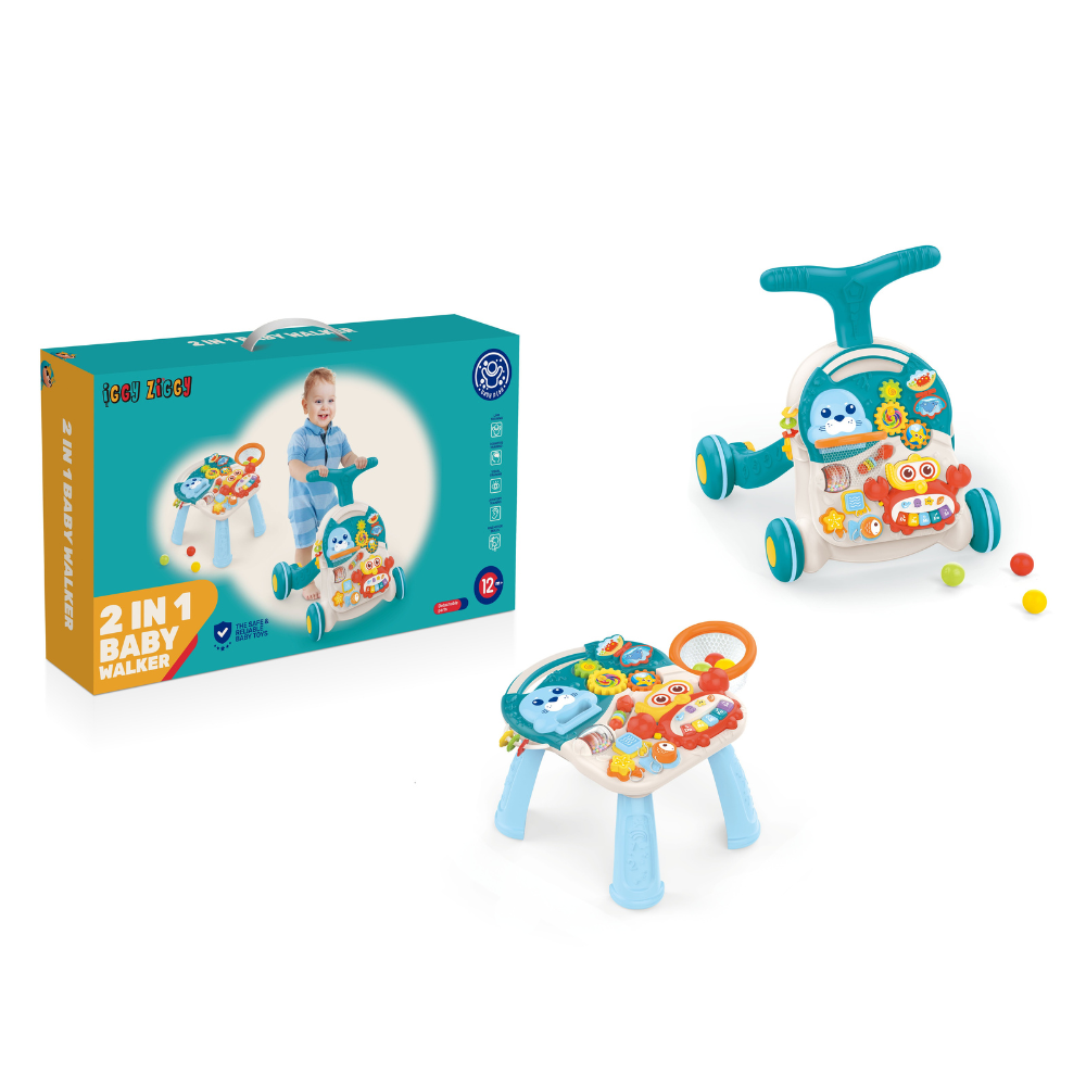 Antepremergator interactiv 2 in 1, 12 luni+, Iggy Ziggy
