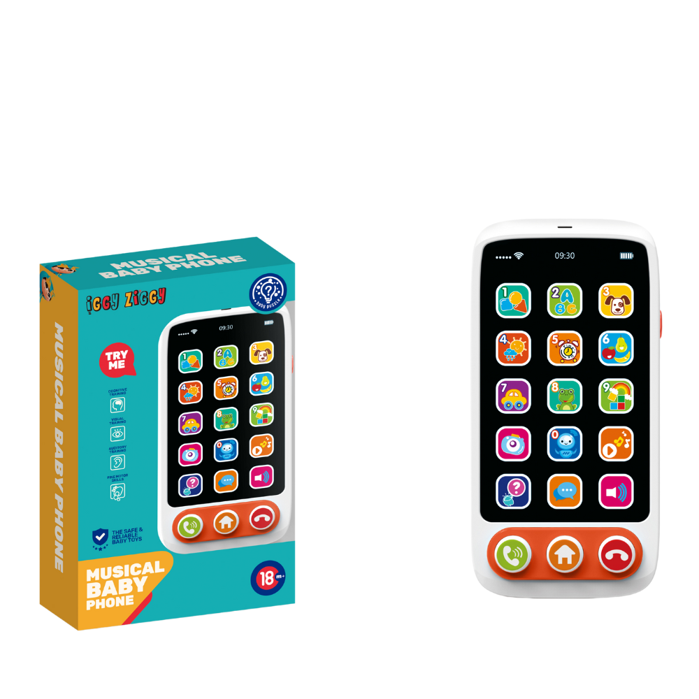 Jucarie interactiva Telefon Muzical, 18 luni+, Iggy Ziggy