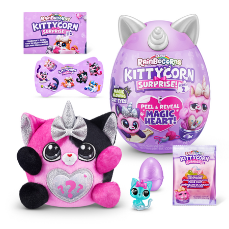 Jucarie de plus KittyCorn Surprise S2, Diverse Modele, 3 ani+, Rainbocorns 702870