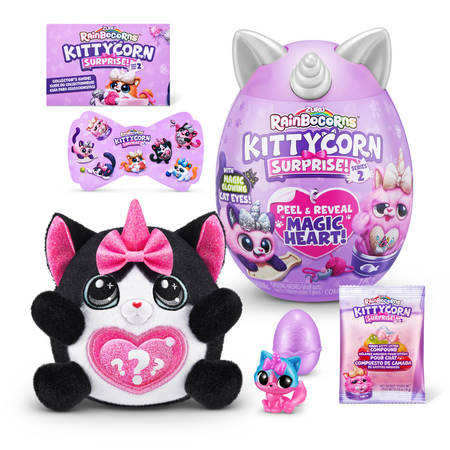 Jucarie de plus KittyCorn Surprise S2, Diverse Modele, 3 ani+, Rainbocorns 702869