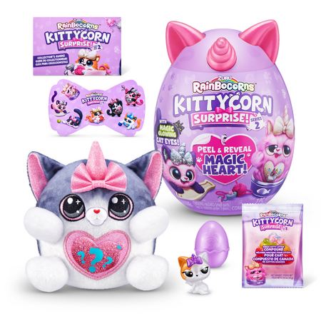 Jucarie de plus KittyCorn Surprise S2, Diverse Modele, 3 ani+, Rainbocorns 702871