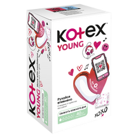 Absorbante zilnice Young Normal, 40 bucati, Kotex