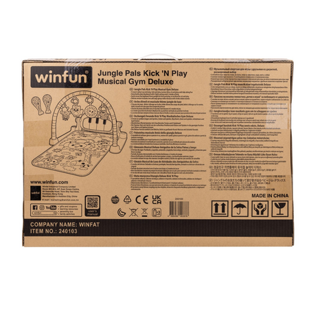 Centru de activitatie muzical Prietenii din jungla Deluxe, 0 luni+, Winfun 702999