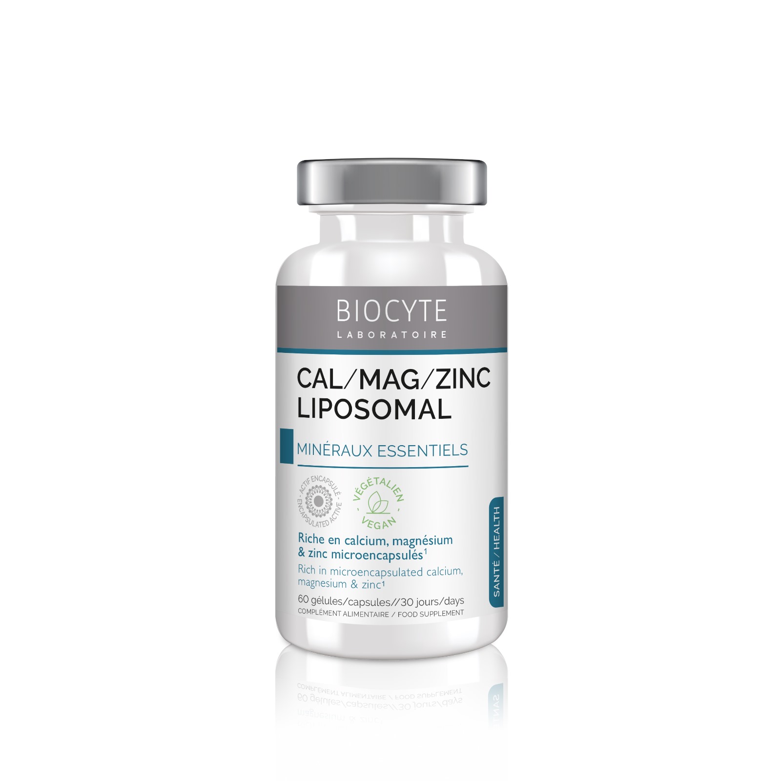 Calciu Magneziu Zinc Lipozomal, 60 capsule, Biocyte