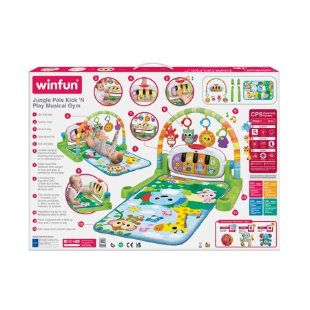 Centru de activitati muzical Prietenii din jungla, 0 luni+, Winfun 703058