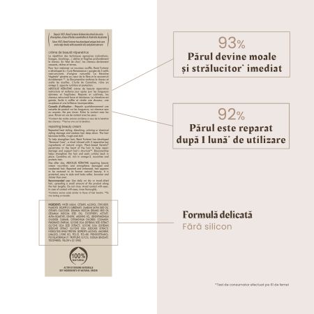 Crema leave-in pentru par deteriorat Absolue Keratine, 100 ml, Rene Furterer 607028