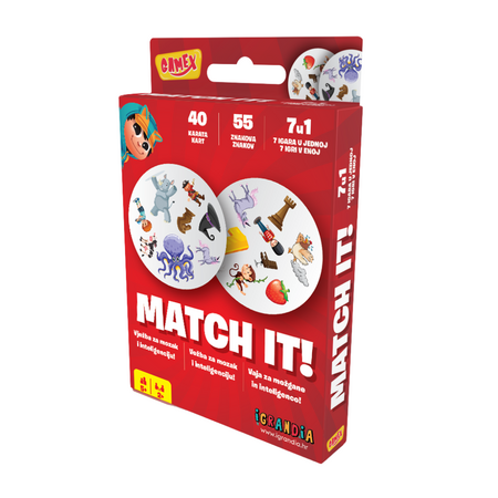 Carti de joc Match It, 5 ani+, Gamex