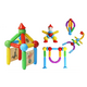 Joc de constructii magnetic Stick, 3 ani+, 48 piese, Magplayer 703120