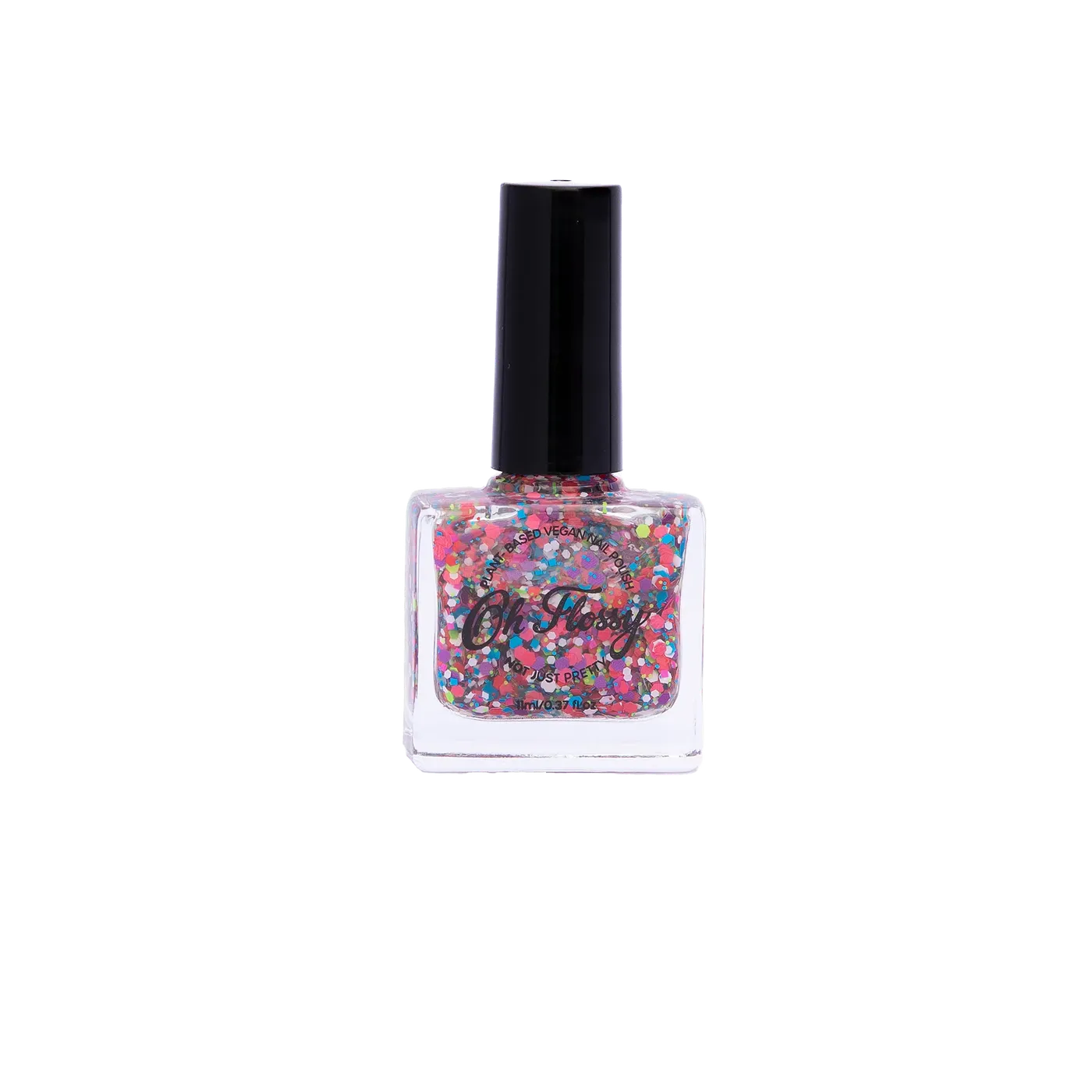 Lac de unghii pentru copii, Coloured Confetti Glitter, 11 ml, Oh Flossy