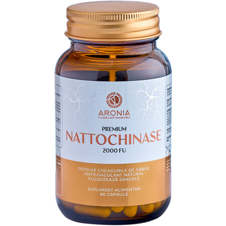 Premium Nattochinase, 2000 FU, 60 capsule, Aronia Charlottenburg