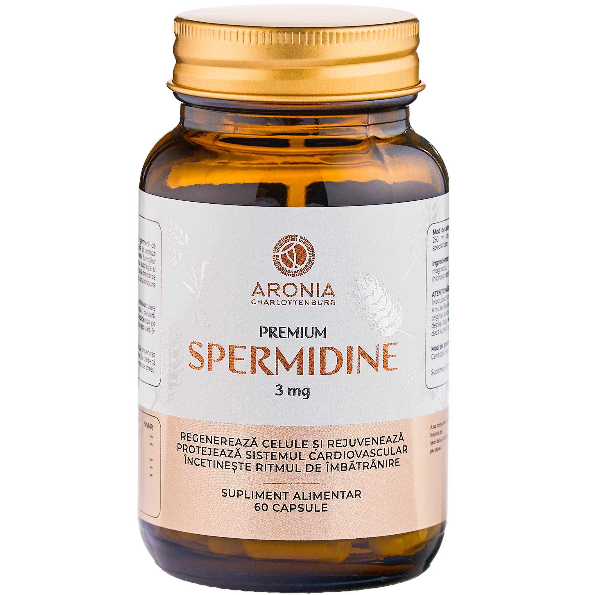 Premium Spermidine, 3 mg, 60 capsule, Aronia Charlottenburg