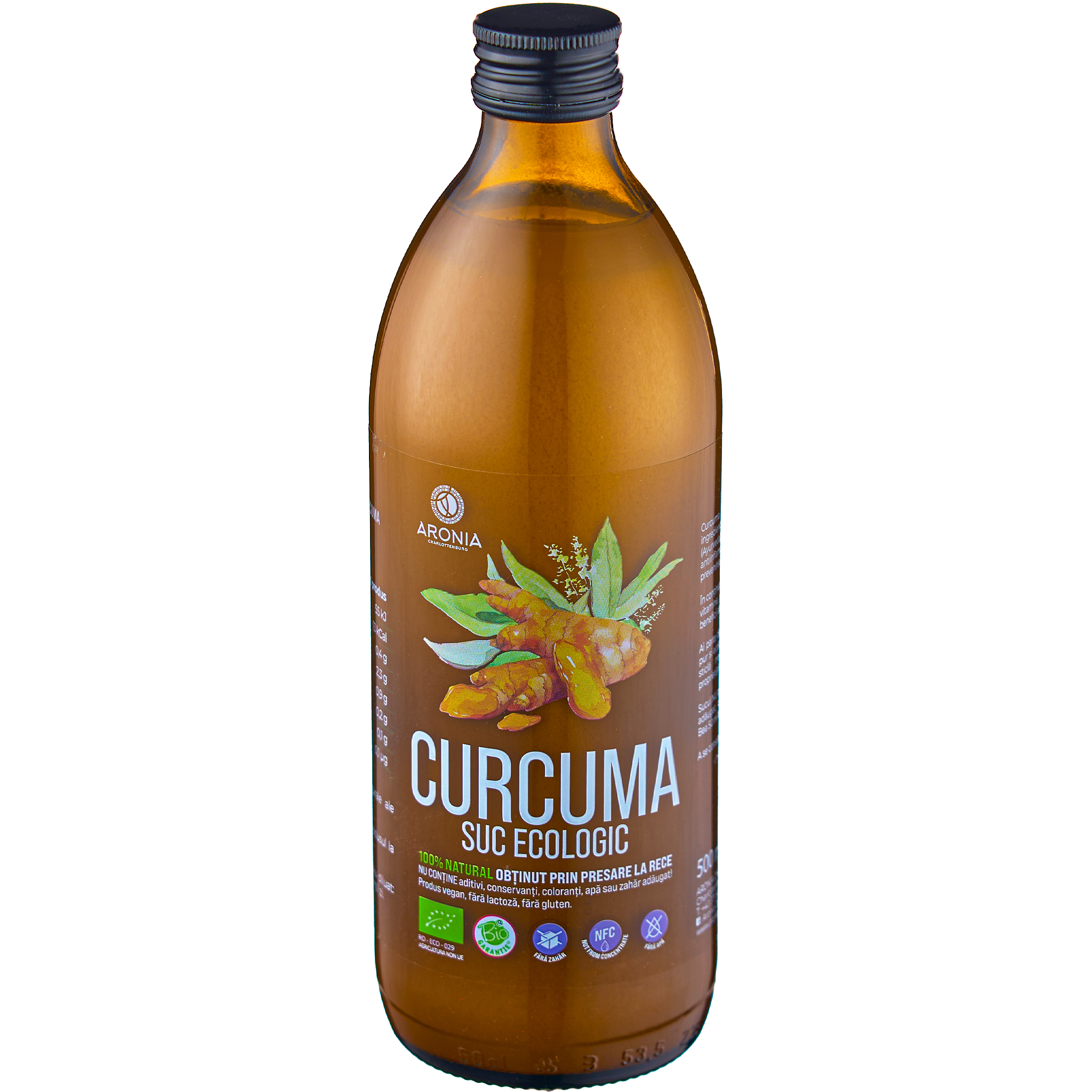 Suc Bio de Curcuma, 500 ml, Aronia Charlottenburg