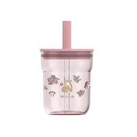 Pahar cu pai pentru copii, Fairy Garden, 250 ml, Little Dutch