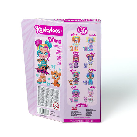 Papusa  Diana si Dotty Pets Party, 3 ani+, Kookyloos 703344