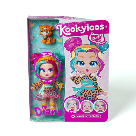 Papusa  Diana si Dotty Pets Party, 3 ani+, Kookyloos 703343