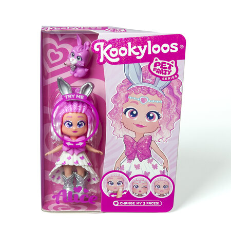 Papusa Alice si Cotton Pets Party, 3 ani+, Kookyloos 703350