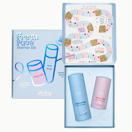 Set de ingrijire a pielii pentru preadolescenti si adolescenti Fresh Face, Oh Flossy 703425