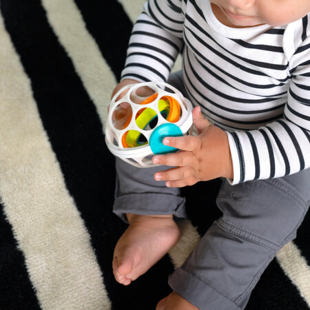 Minge zornaitoare Oball Grip & Spin, 0 luni+, Baby Einstein 703669