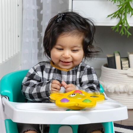 Jucarie senzoriala luminoasa Ocean Explorers Pop & Glow Starfish, 6 luni+, Baby Einstein 703682
