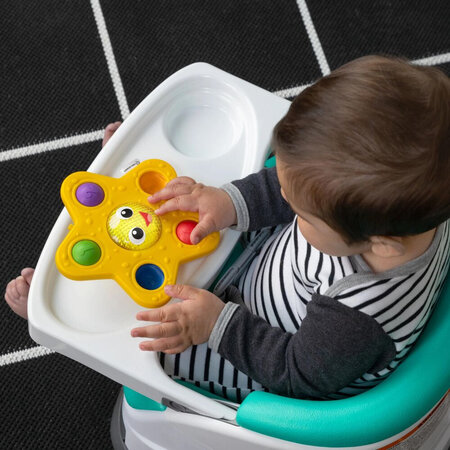Jucarie senzoriala luminoasa Ocean Explorers Pop & Glow Starfish, 6 luni+, Baby Einstein 703680