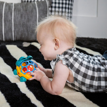 Masinuta cu zornaitoare Curious Car Neptune Oball, 3 luni+, Baby Einstein 703692