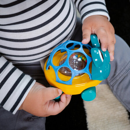 Masinuta cu zornaitoare Curious Car Neptune Oball, 3 luni+, Baby Einstein 703695