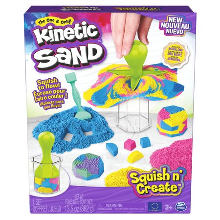 Nisip kinetic, Squish n' Create, + 3 ani, Kinetic Sand 703713