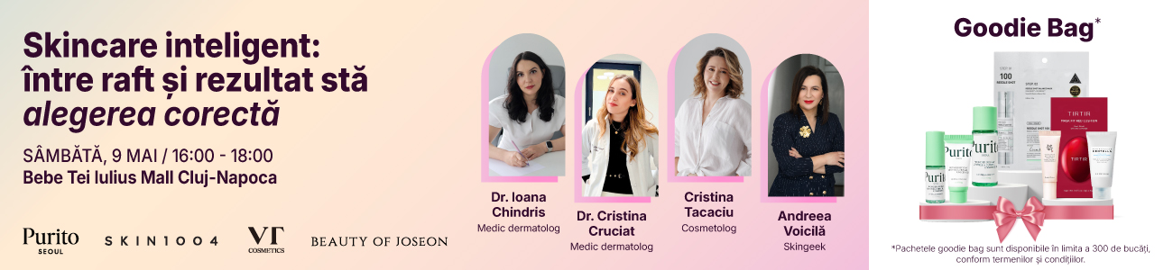 Eveniment skincare Bebe Tei Cluj