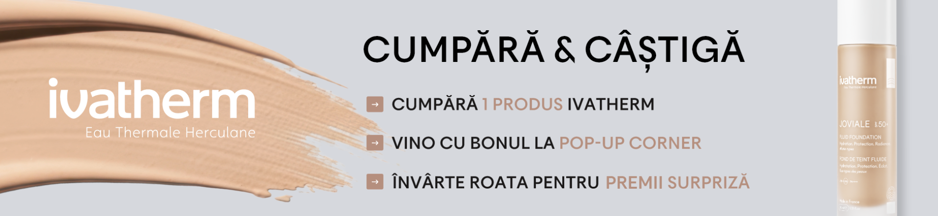 Cumpără și c&acirc;știgă cu Ivatherm Bebe Tei Mall Plaza Rom&acirc;nia