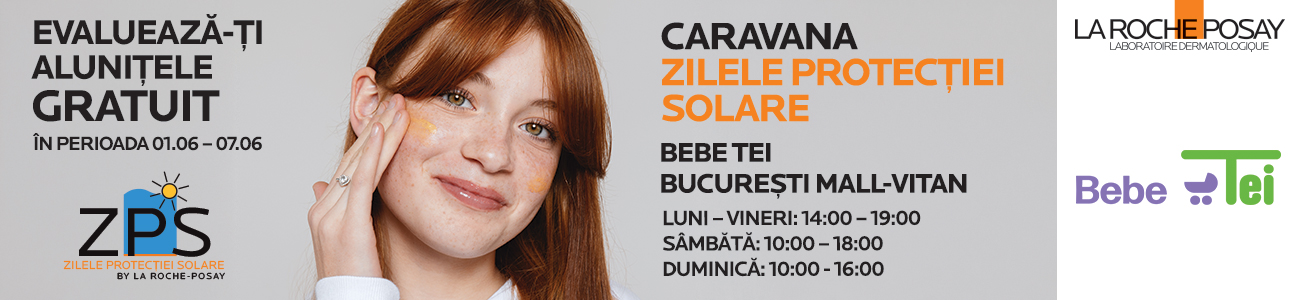 Caravana Zilele Protecției Solare Bebe Tei București Mall Vitan