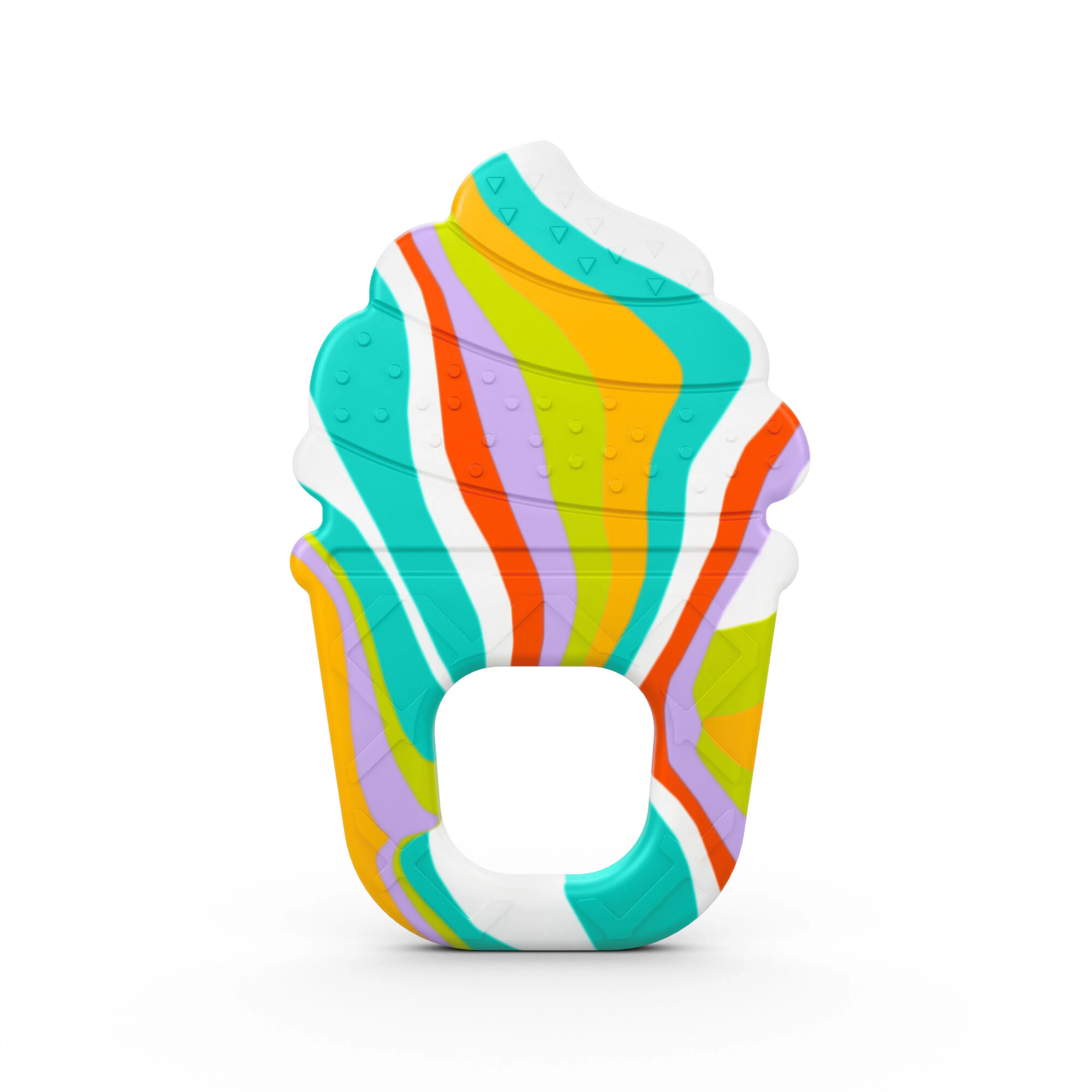 Jucarie dentitie Soothing Soft Serve, 3 luni+, Inghetata, Bright Starts