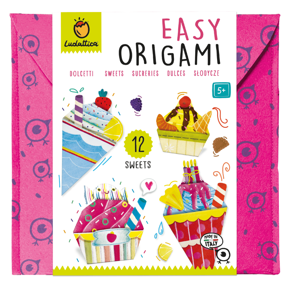 Set creativ Origami pentru Incepatori:, 5 ani+, Briose si Inghetata, Ludattica