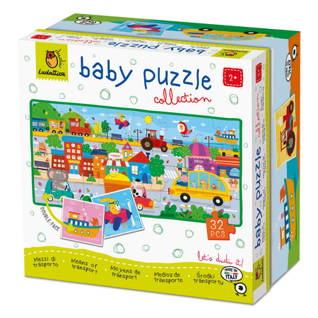 Puzzle Mijloace de Transport, 2 ani+, 32 piese, Ludattica  Baby 703867