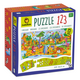 Puzzle educativ 123, Dinozauri, 3 ani+, 25 piese, Ludattica 703877