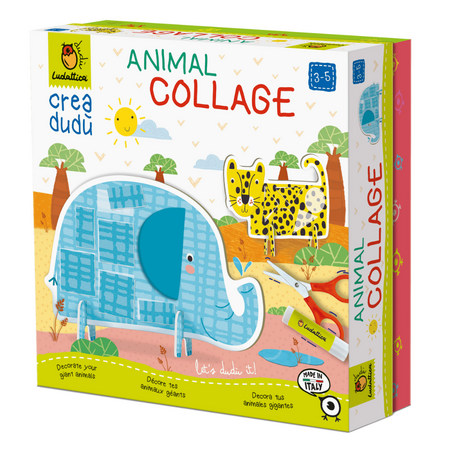 Kit Creativ Creeaza cu mine, Colaje cu animale, 3-5 ani, Ludattica 703903