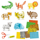 Kit Creativ Creeaza cu mine, Colaje cu animale, 3-5 ani, Ludattica 703904